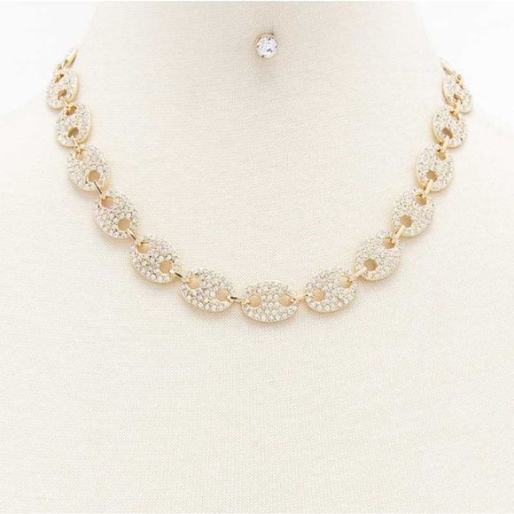 Rhinestone Necklace Set - Picture 1 of 6